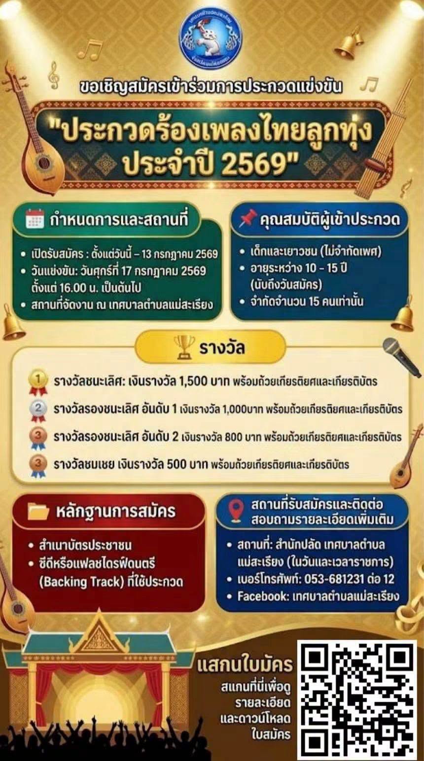 ชวนเด็กๆ และเยาวชนแม่สะเรียง มาร่วมสนุกกัน