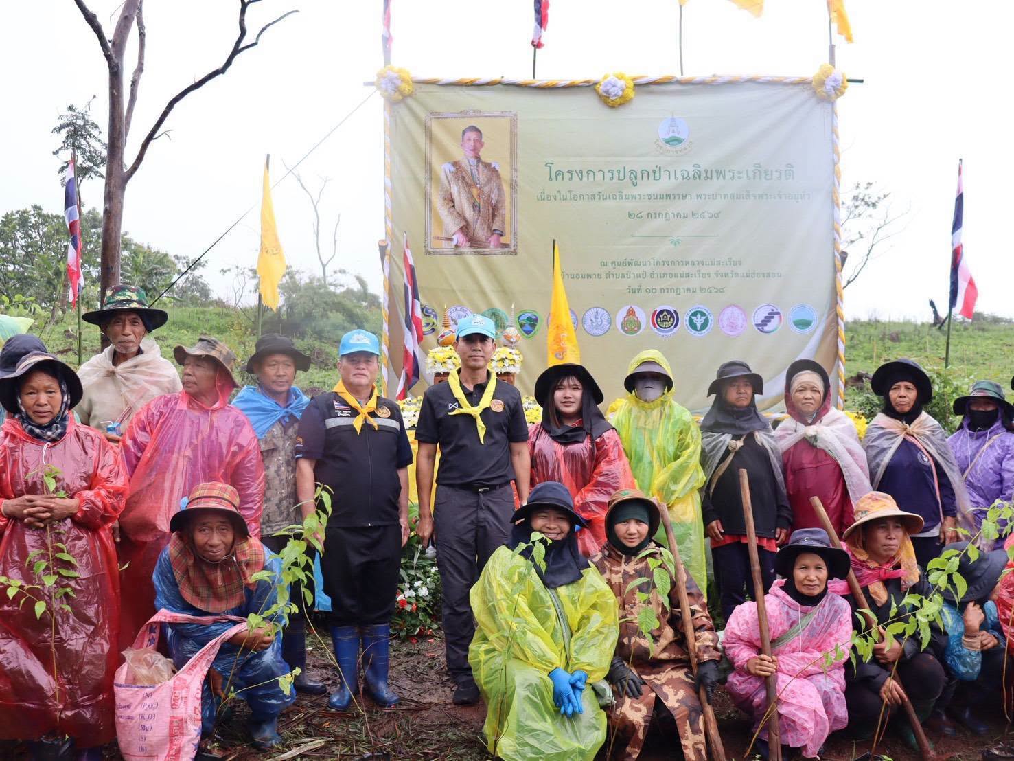 นายอำเภอแม่สะเรียง เปิดกิจกรรมปลูกป่าเฉลิมพระเกียรติฯ พลิกฟื้นผืนป่าบ้านอมพาย